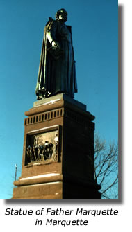 Statue of Father Marquette in Marquette